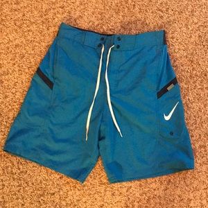 Blue swim trunks